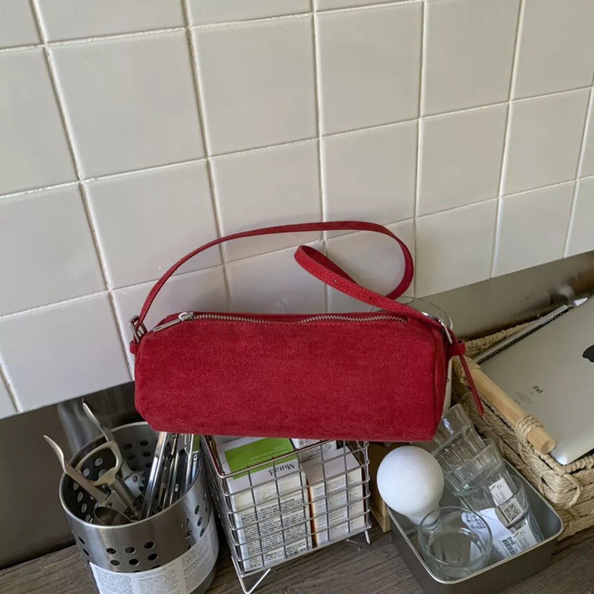 Retro Cylinder Shoulder Bag