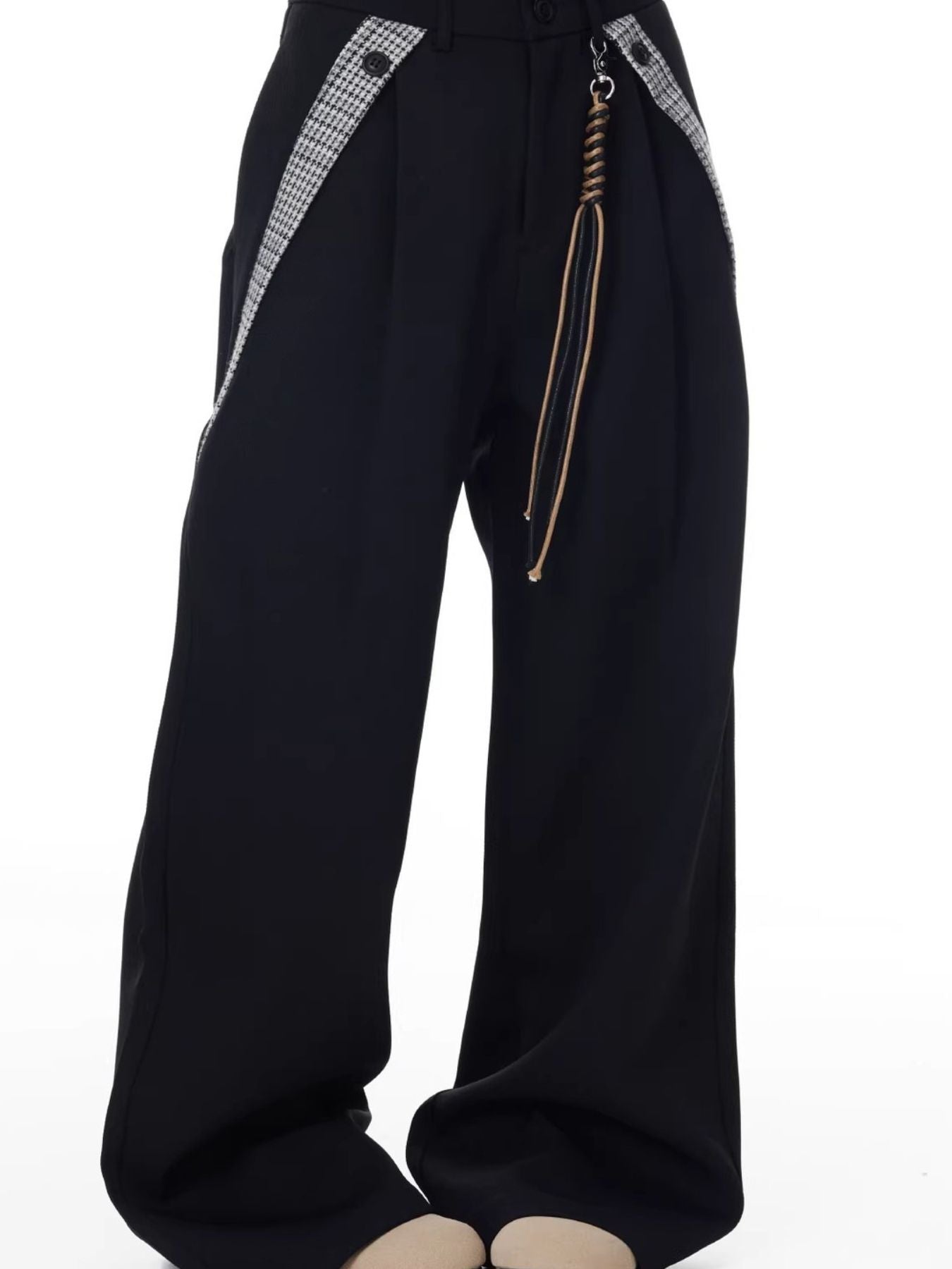 Men's Plus Size Wide Leg Pants
