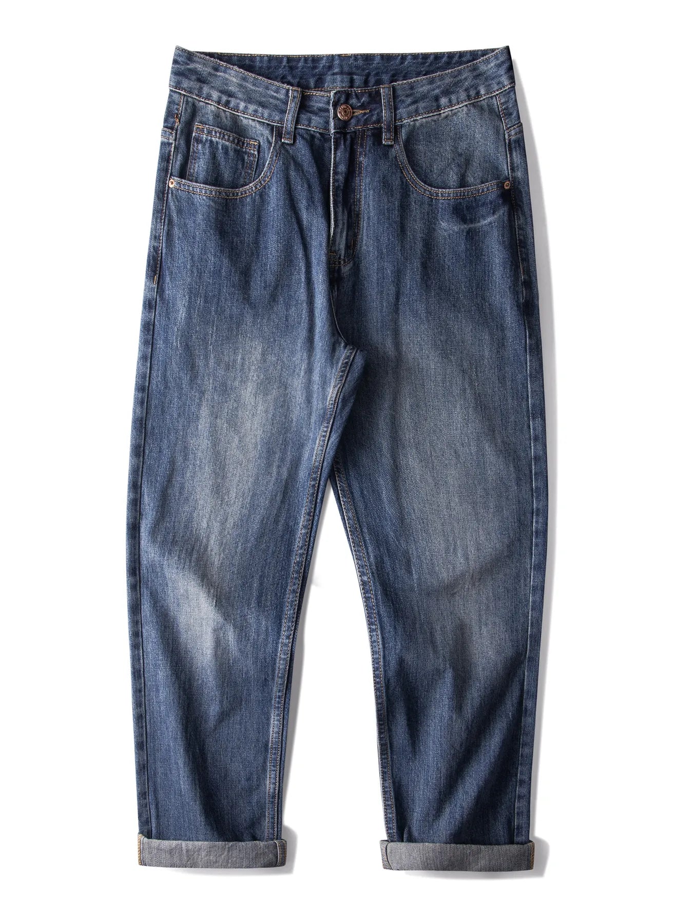 Men's Vintage Wash Loose Fit Jeans