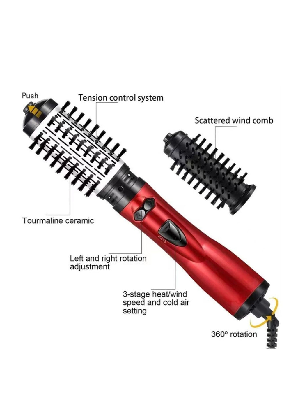 3-in-1 Interchangeable Hot Air Brush