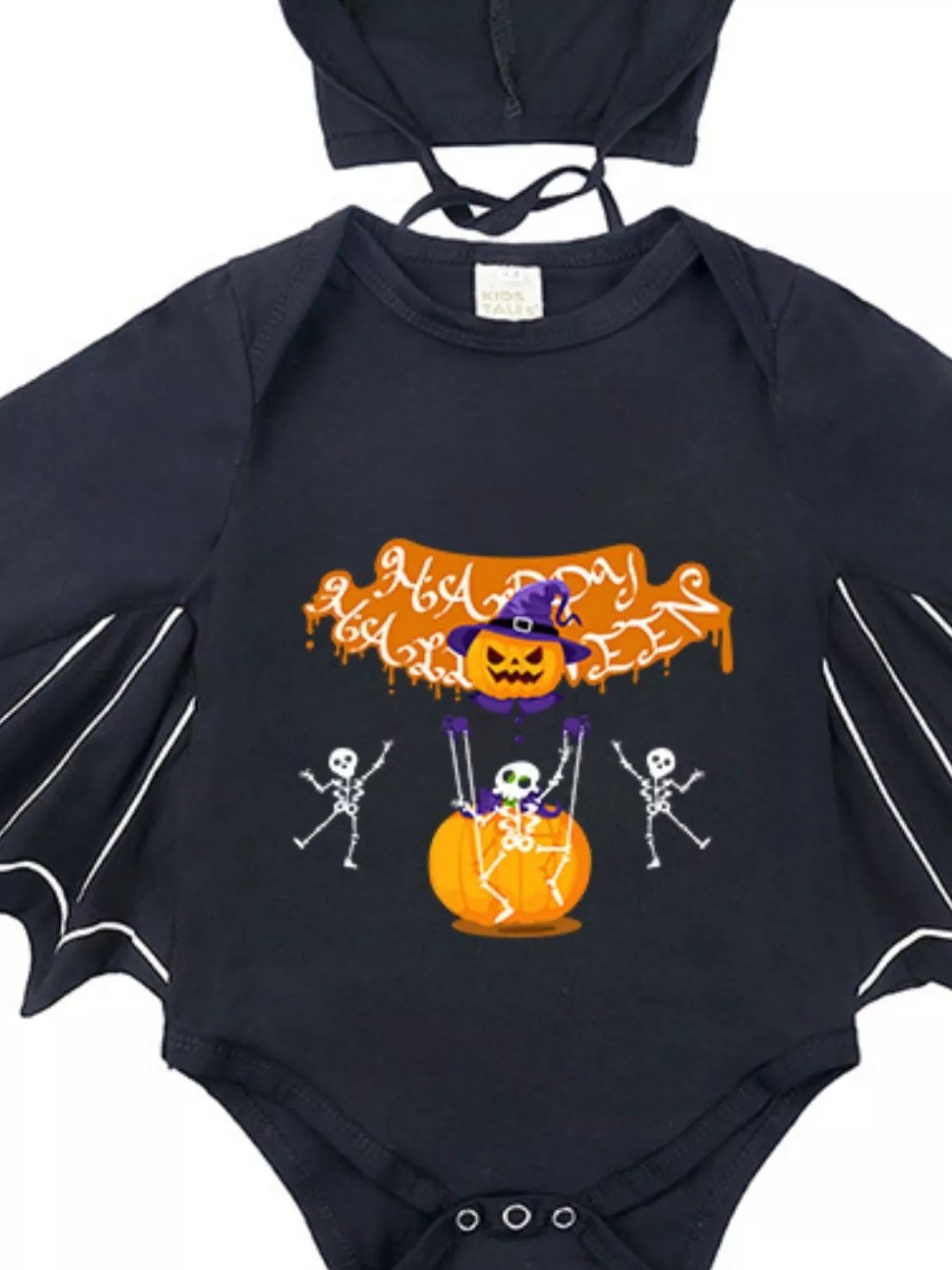 Children's Halloween Bat Bodysuit & Hat Costume Set