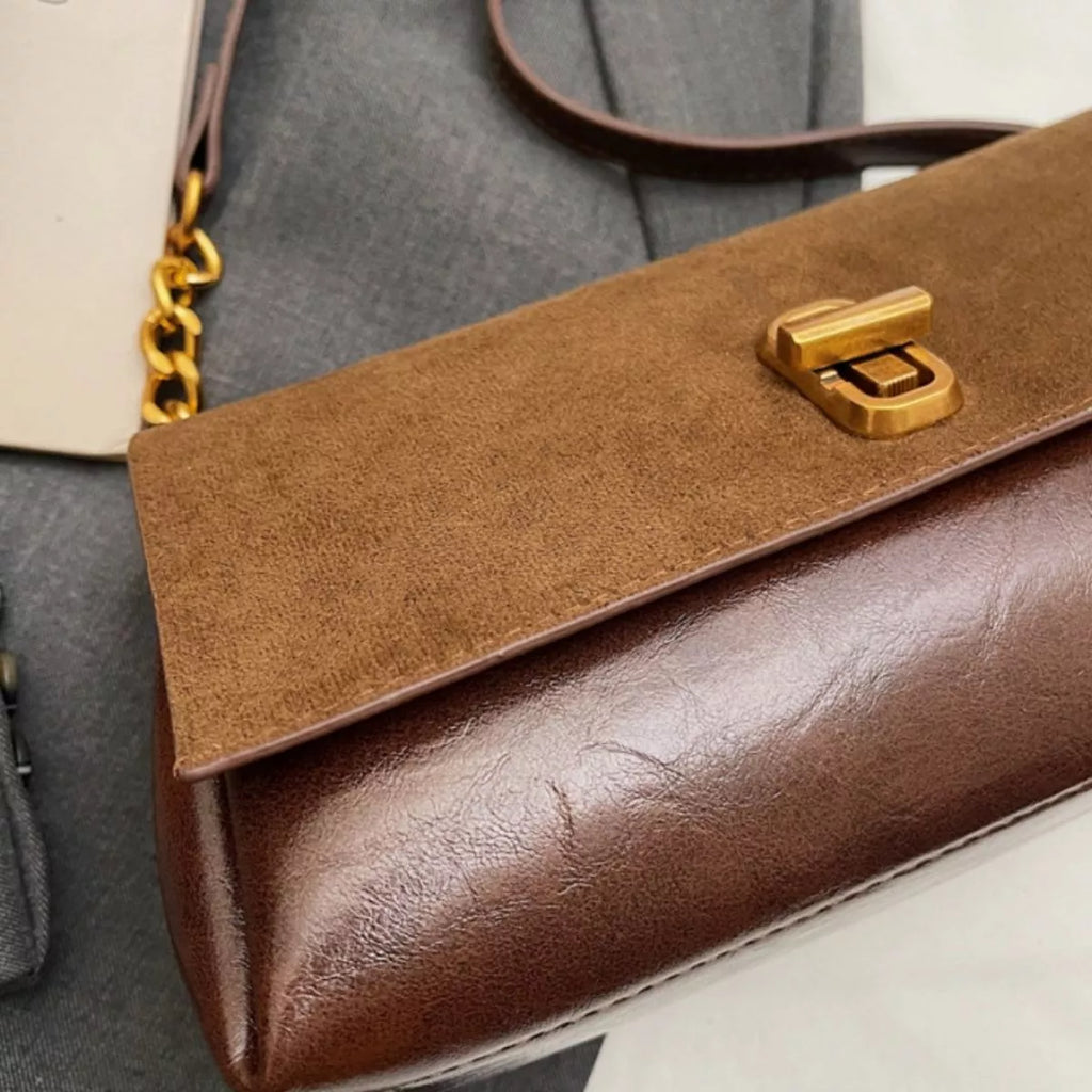 Chain Strap Flap Shoulder Bag