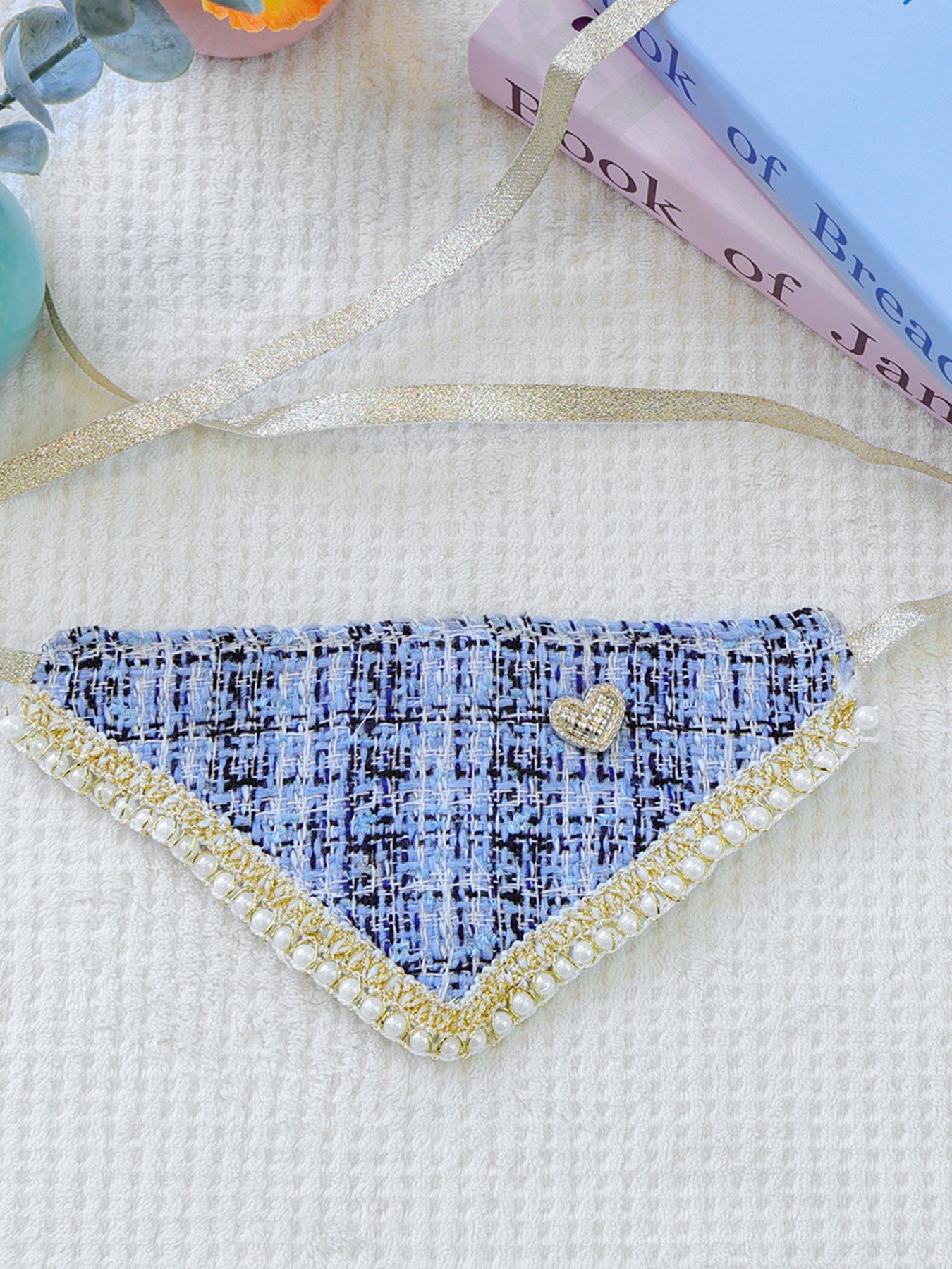 Triangle Tweed Pet Scarf