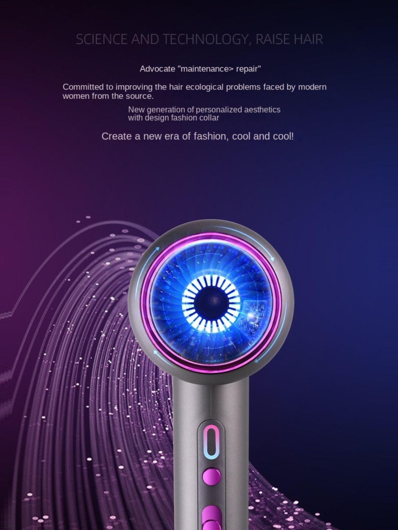 High-Speed Hair Dryer with Temperature Control