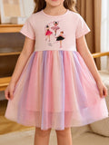 Children's Ballerina Graphic Tulle Dress