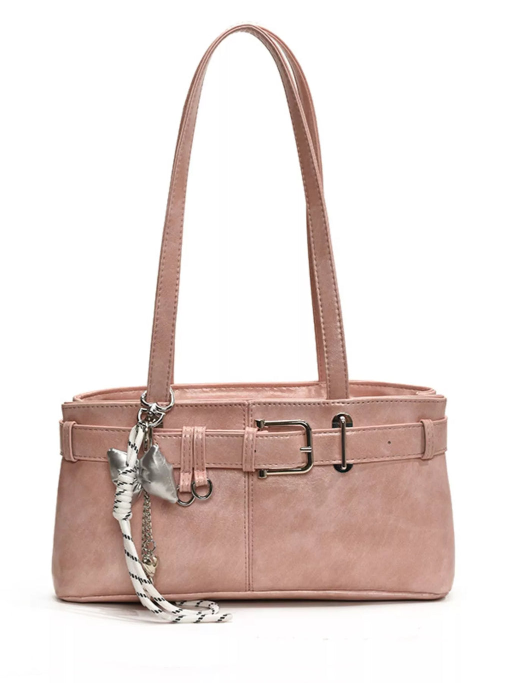 Buckle Decor Shoulder Bag
