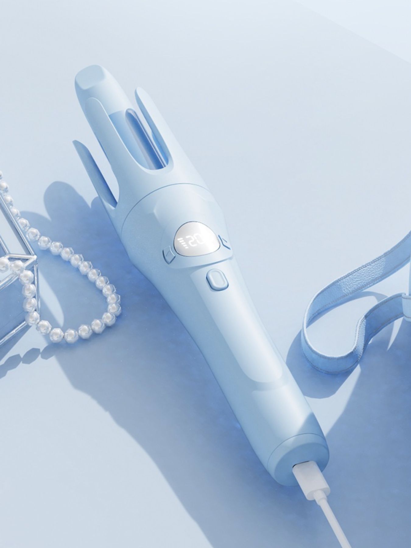 Rotating Ceramic Hair Curling Iron