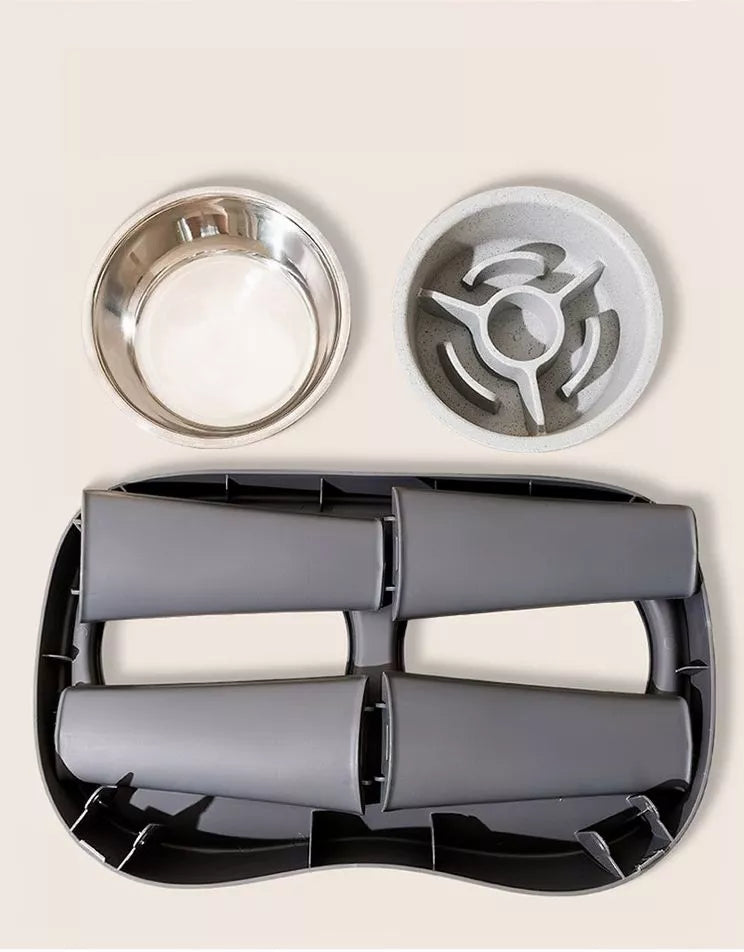 Double Pet Bowls with Stand