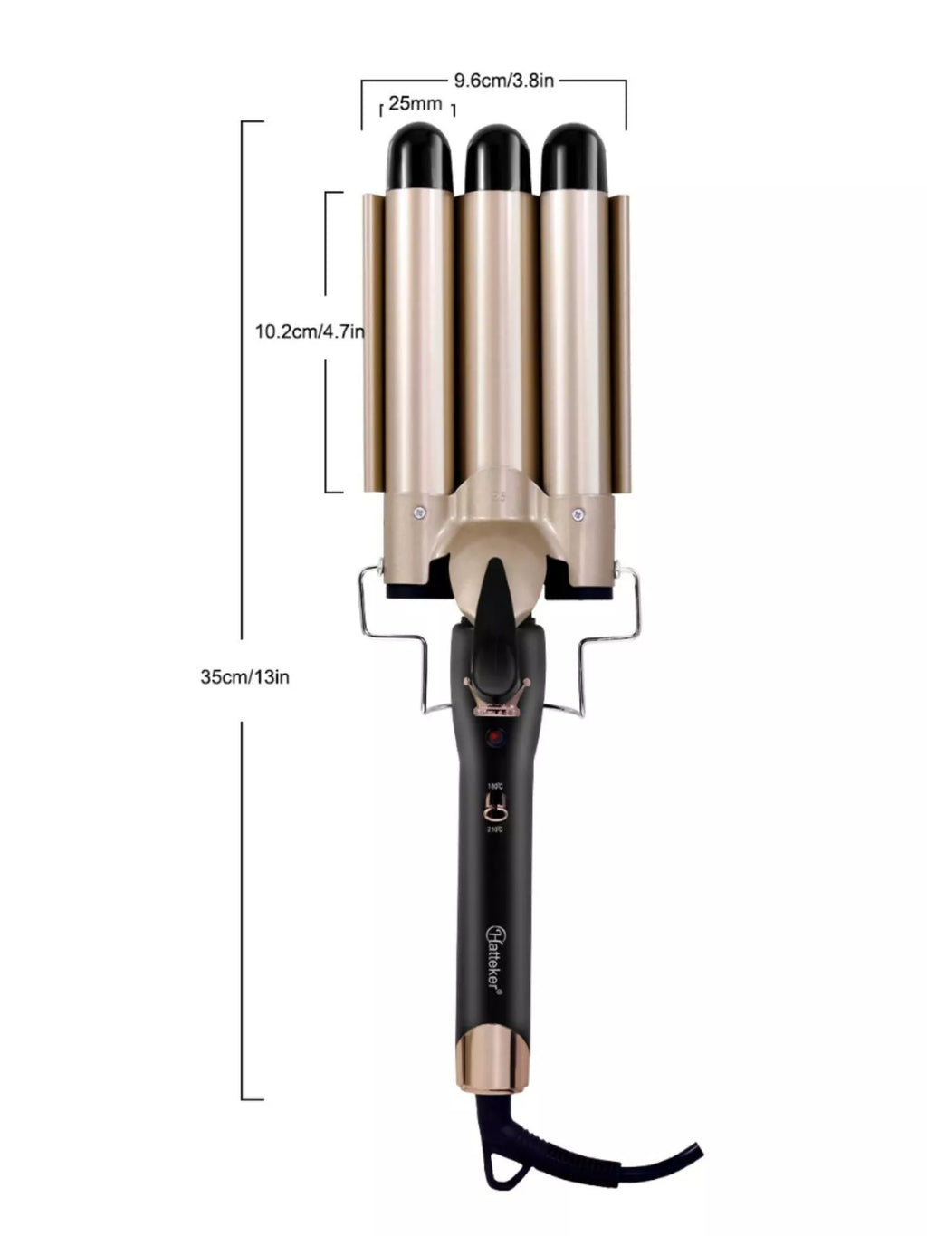 3-Barrel Instant Waver Curling Iron