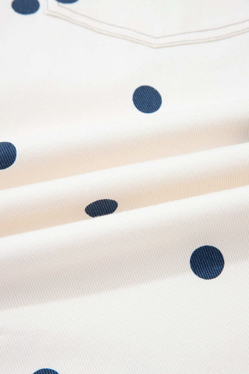 Jet Stream Polka Dot Print Bib Pocket Denim Barrel Overalls Jumpsuit