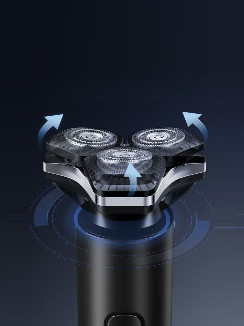 3D Rotary Electric Shaver with LED Display