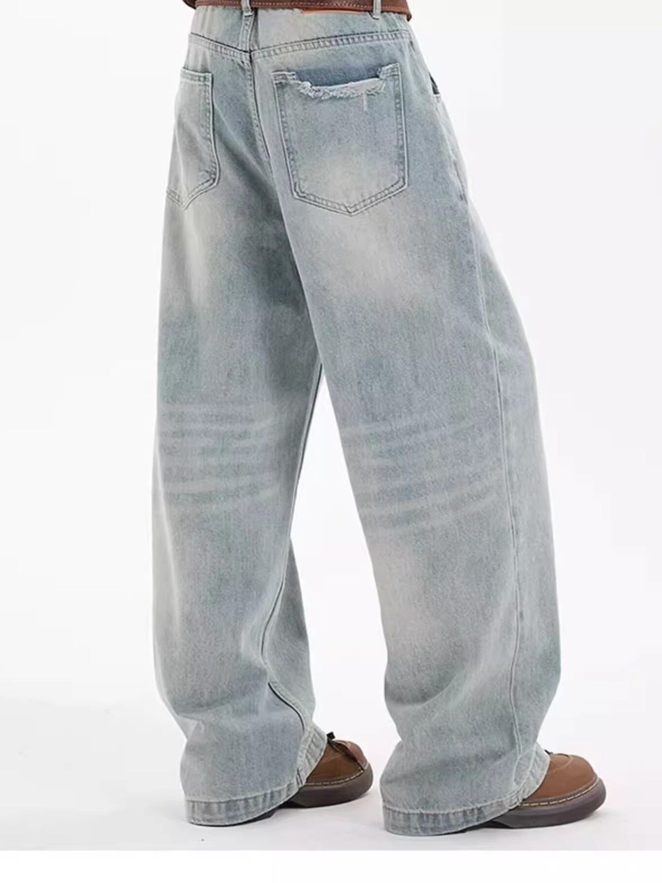 Men's Full Size Wide Leg Jeans Plus Size