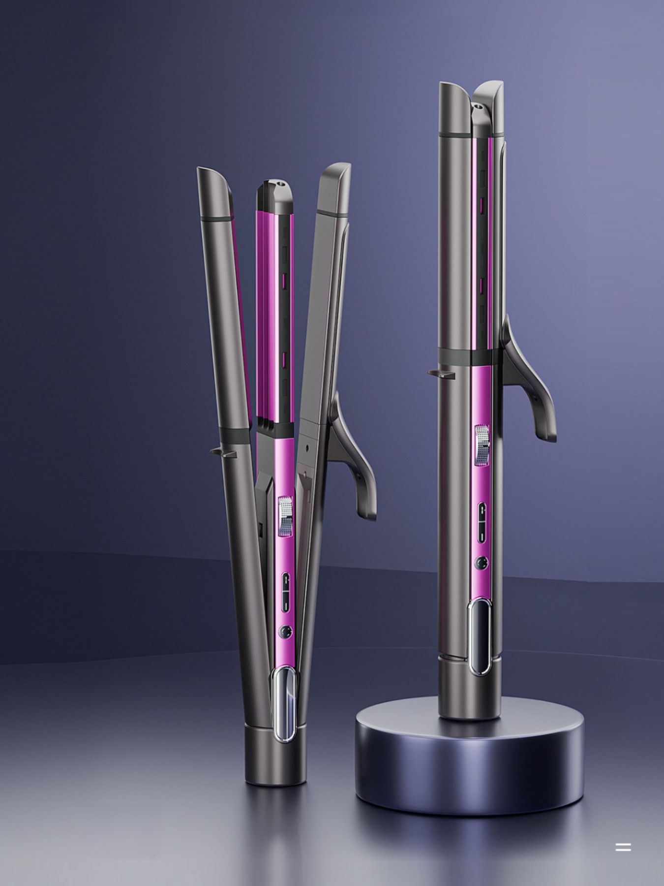 Adjustable Temperature Hair Straightener & Curler