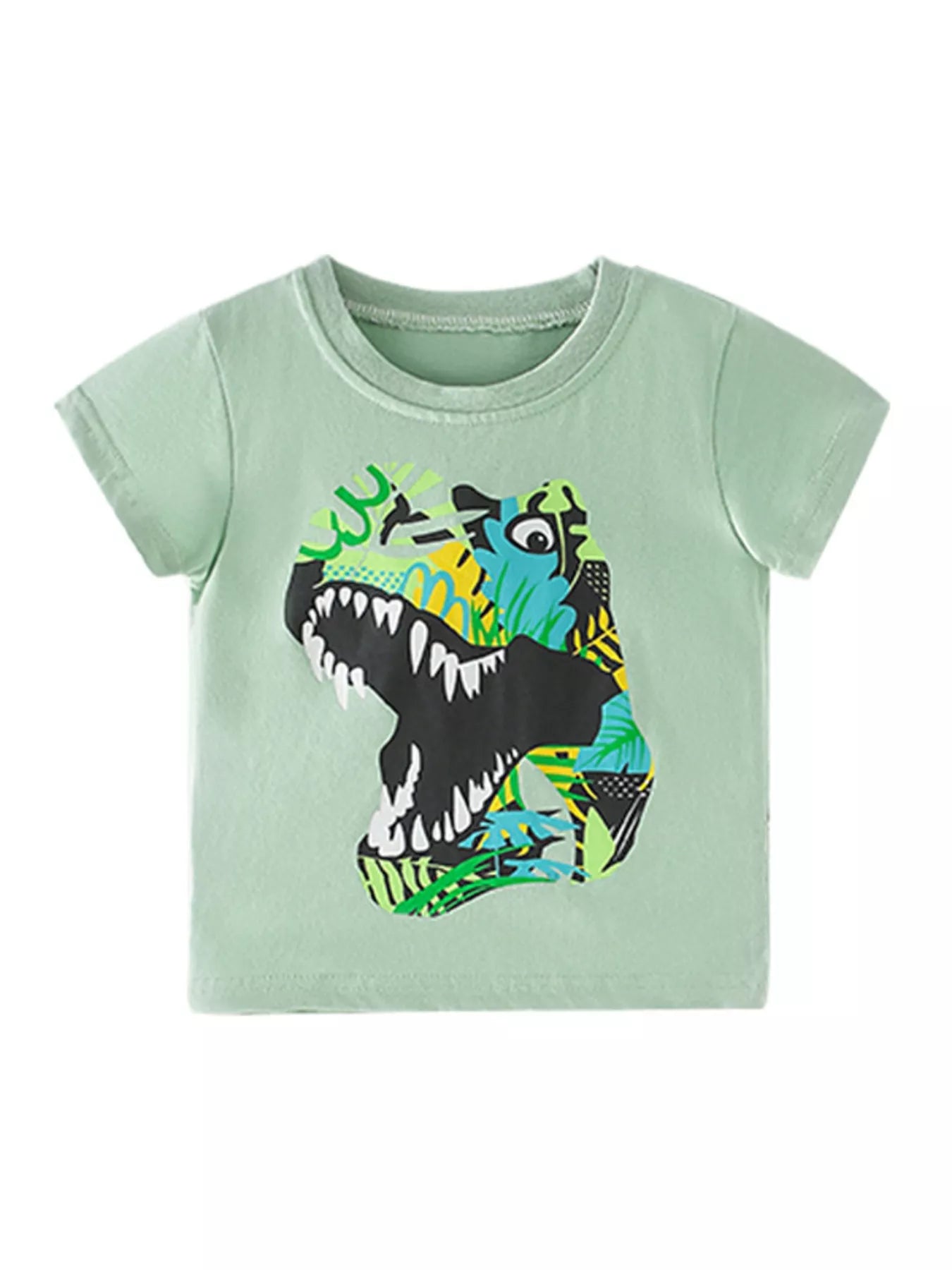 Children's Dinosaur Graphic Short Sleeve T-Shirt
