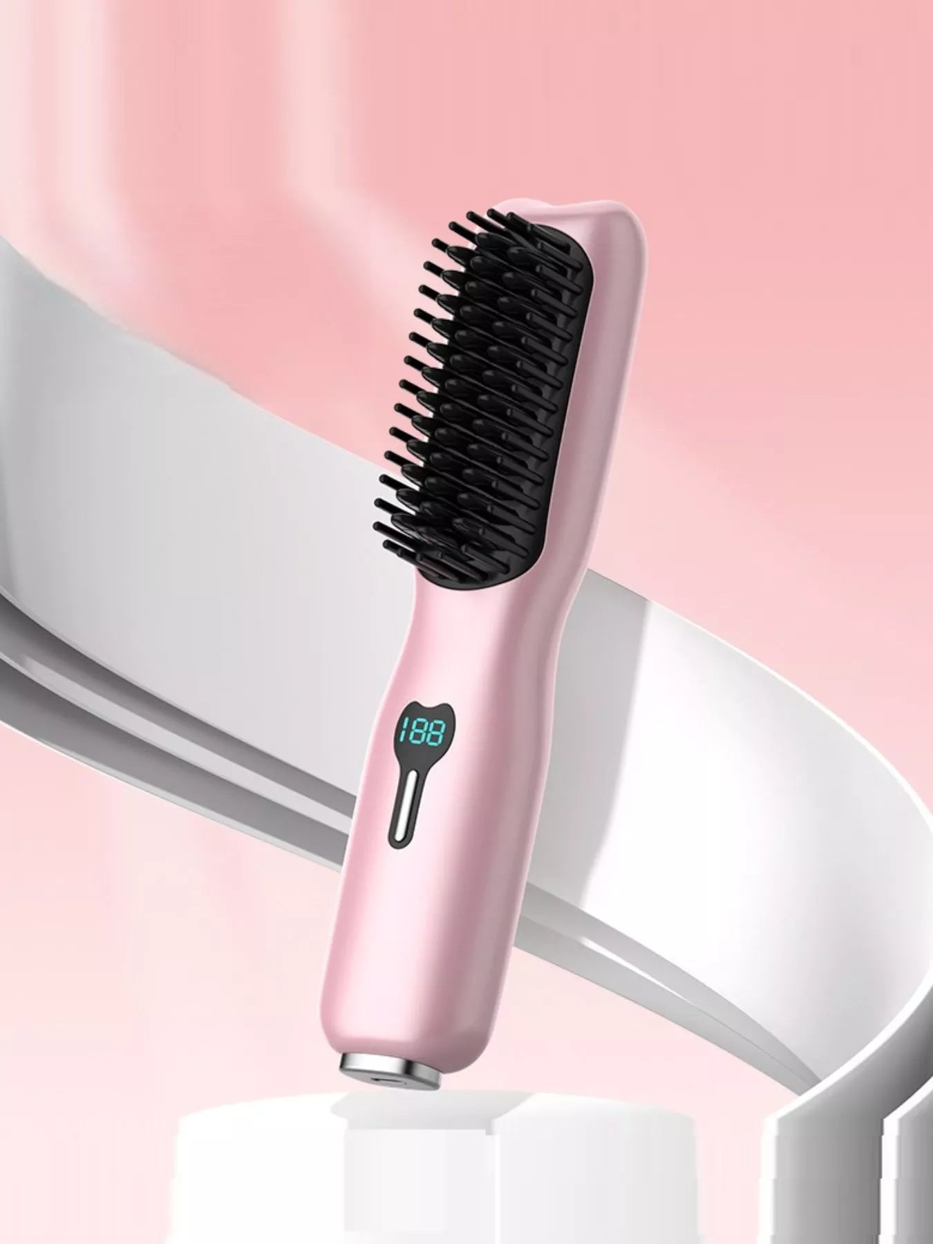Portable Heated Hair Straightening Comb