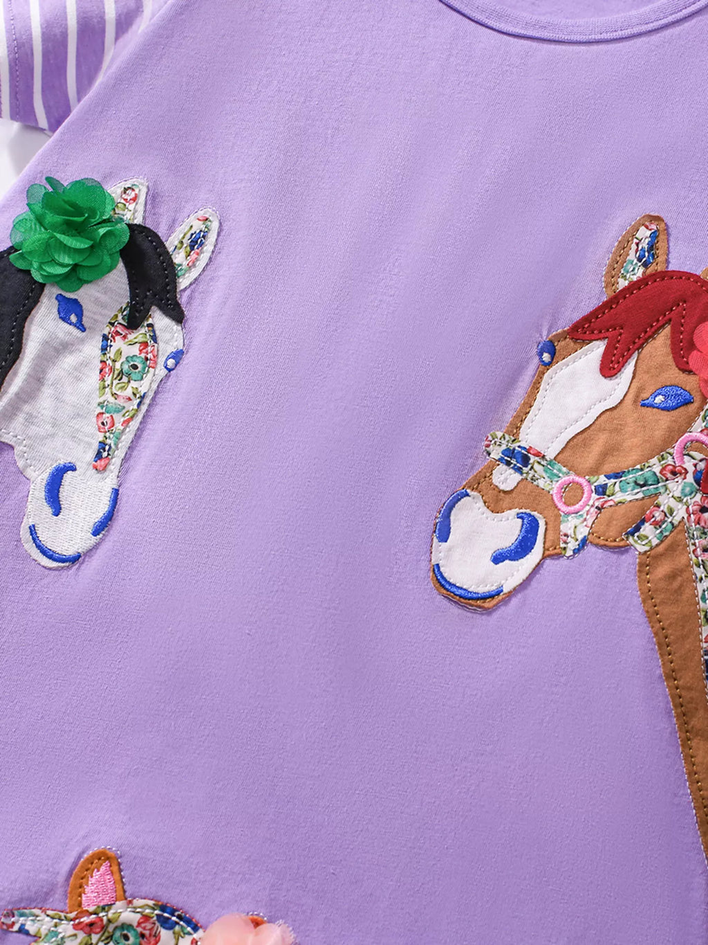 Children's Horse Short Sleeve Casual Dress