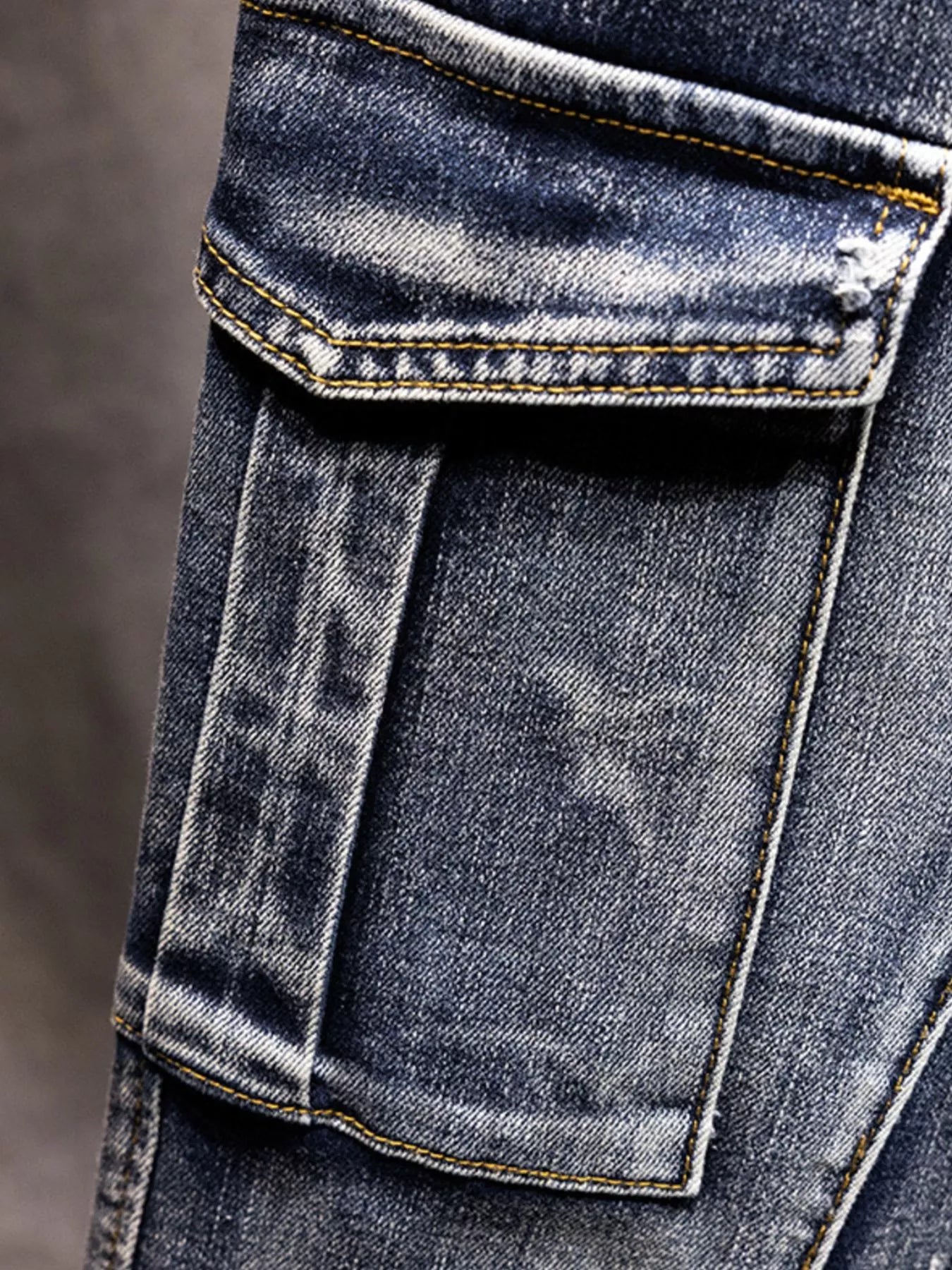 Men's Full Size Relaxed Fit Drawstring Jeans Plus Size