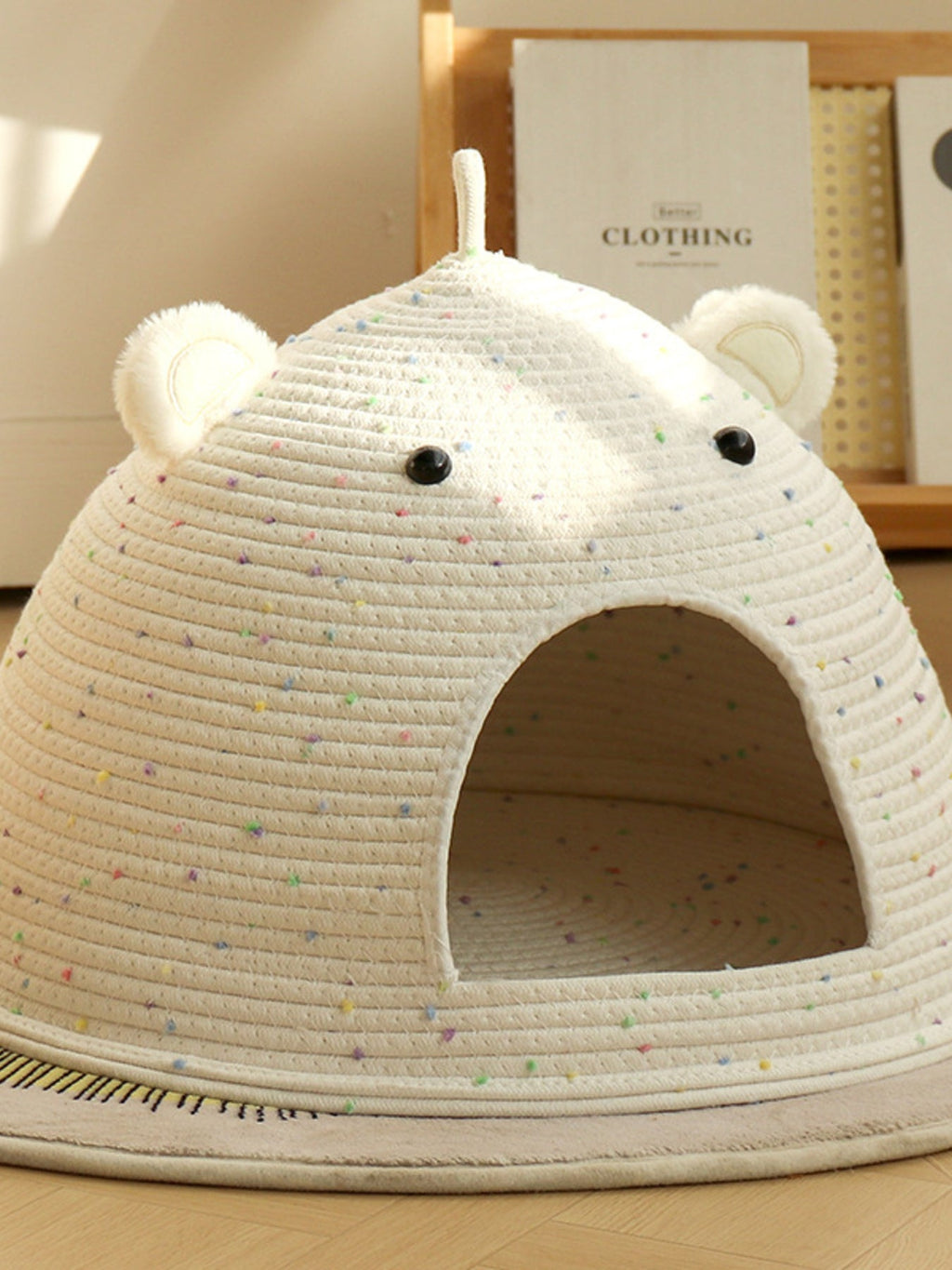Bear Ear Woven Pet Nest