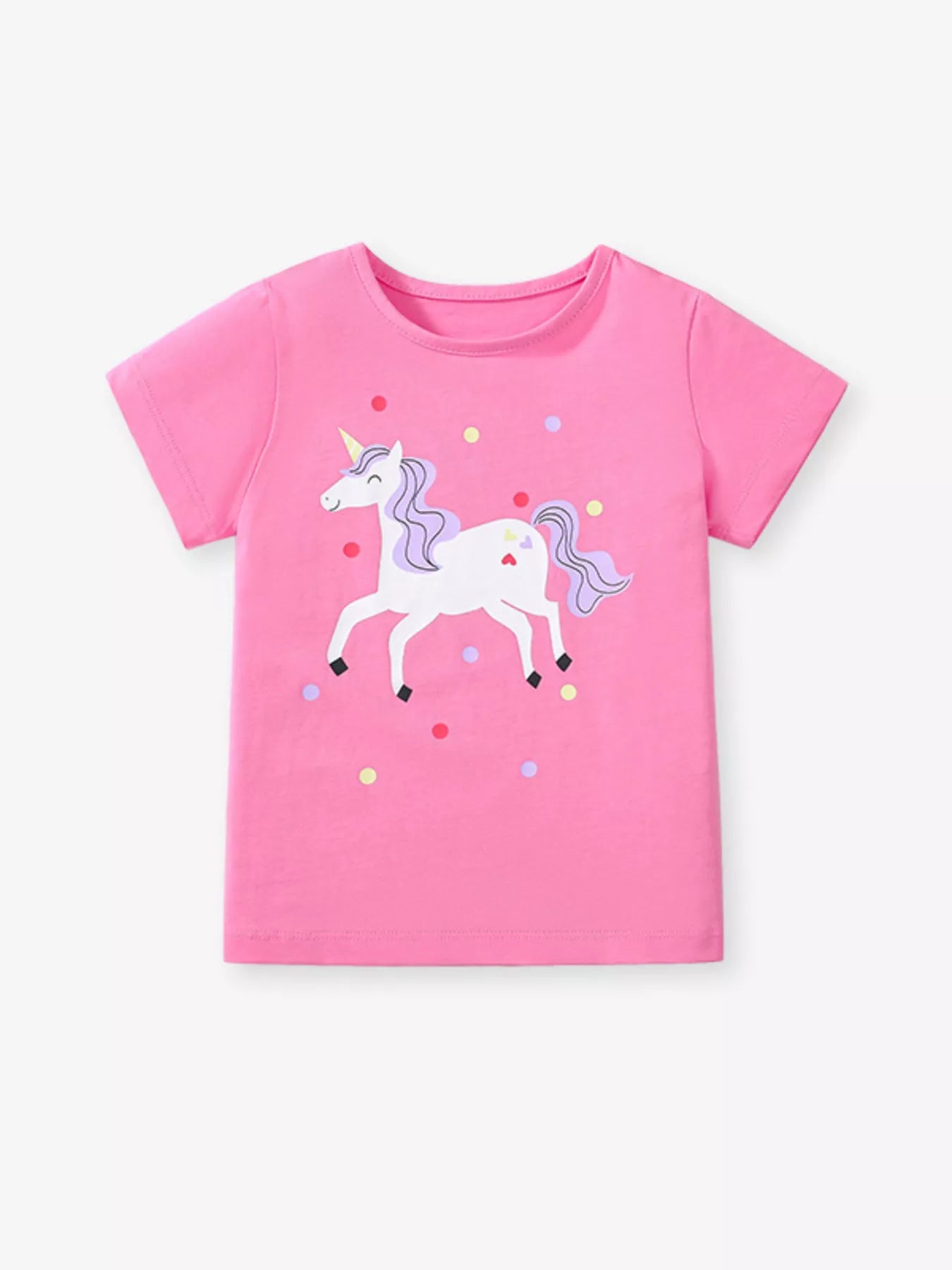 Children's Unicorn Graphic Short Sleeve T-Shirt