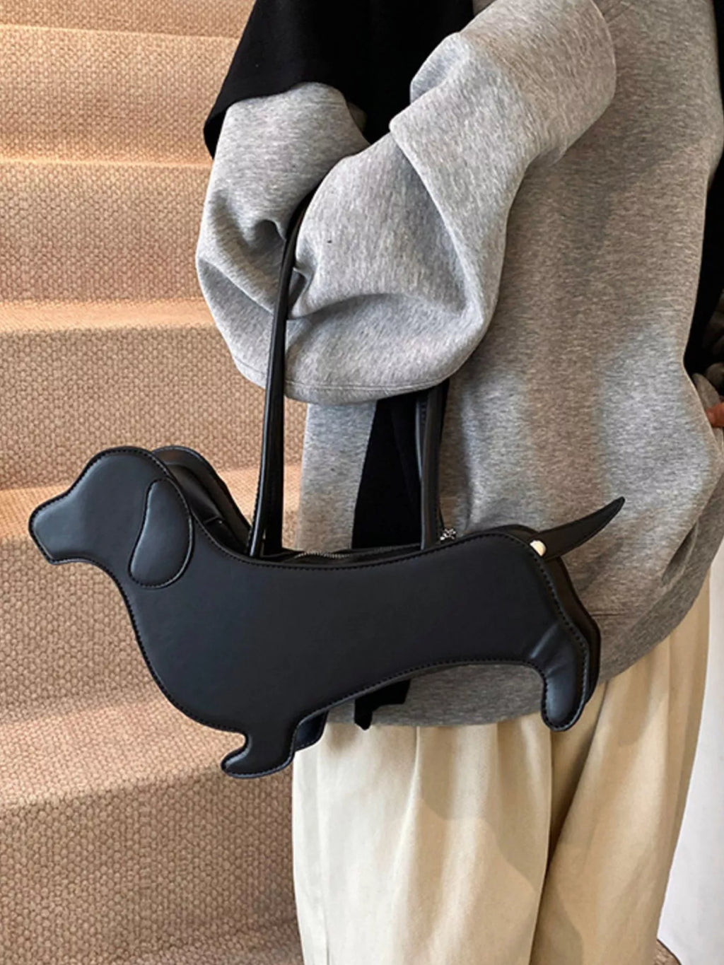 Dachshund Shaped Shoulder Bag