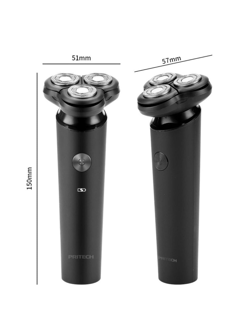 Rechargeable 3-Head Rotary Shaver