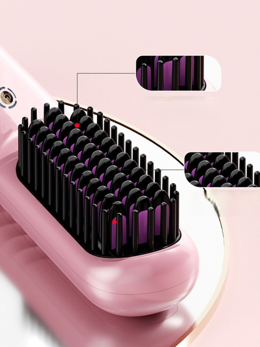 Portable Heated Hair Straightening Comb