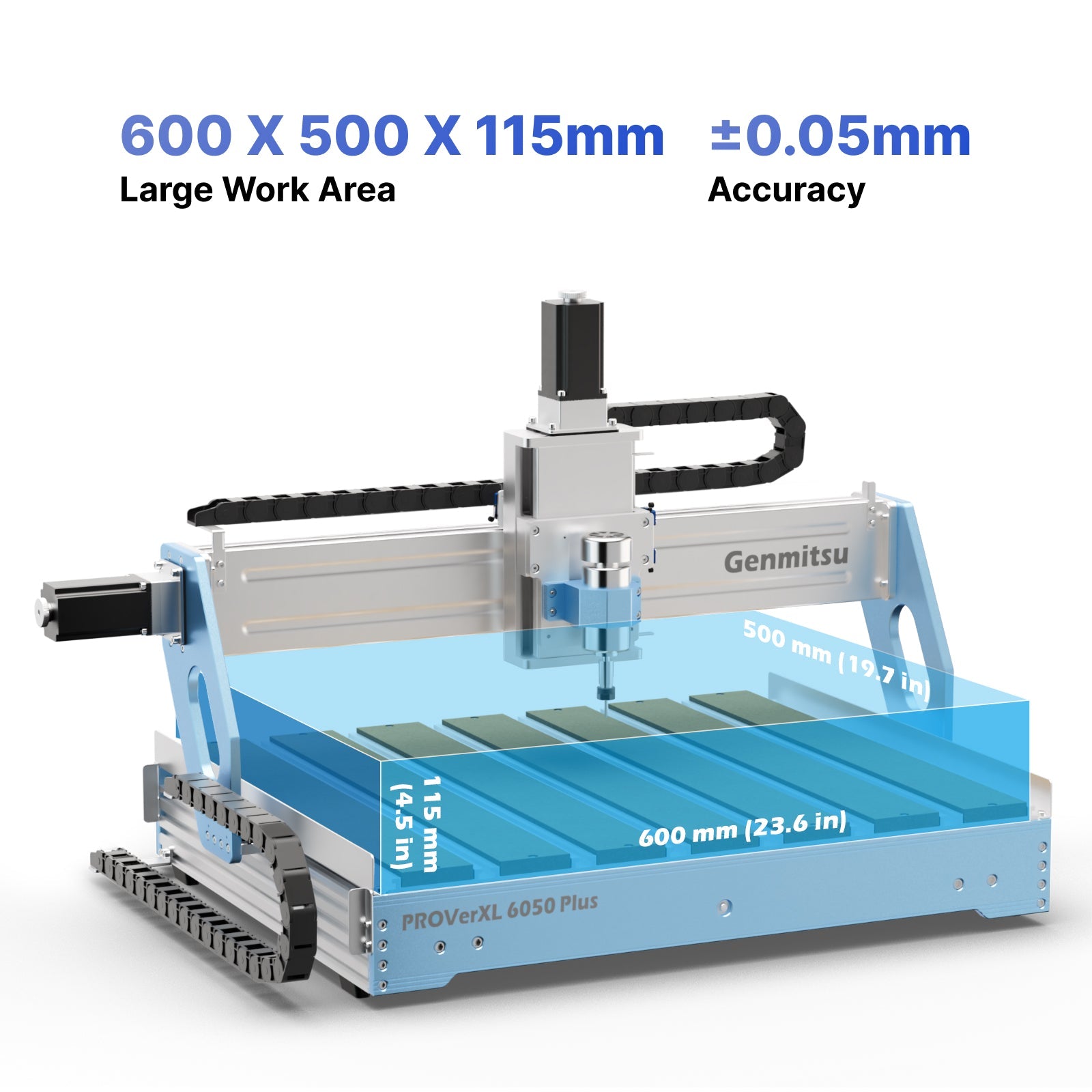 PROVerXL 6050 Plus CNC Router, 300W Spindle, Dual Linear Rails, Available with Vectric Software