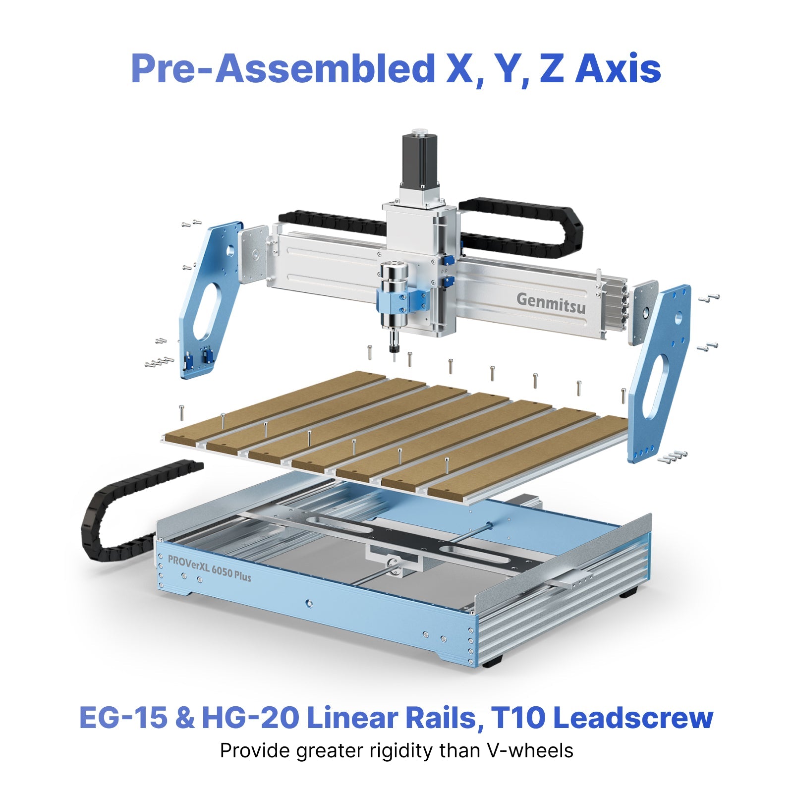 PROVerXL 6050 Plus CNC Router, 300W Spindle, Dual Linear Rails, Available with Vectric Software