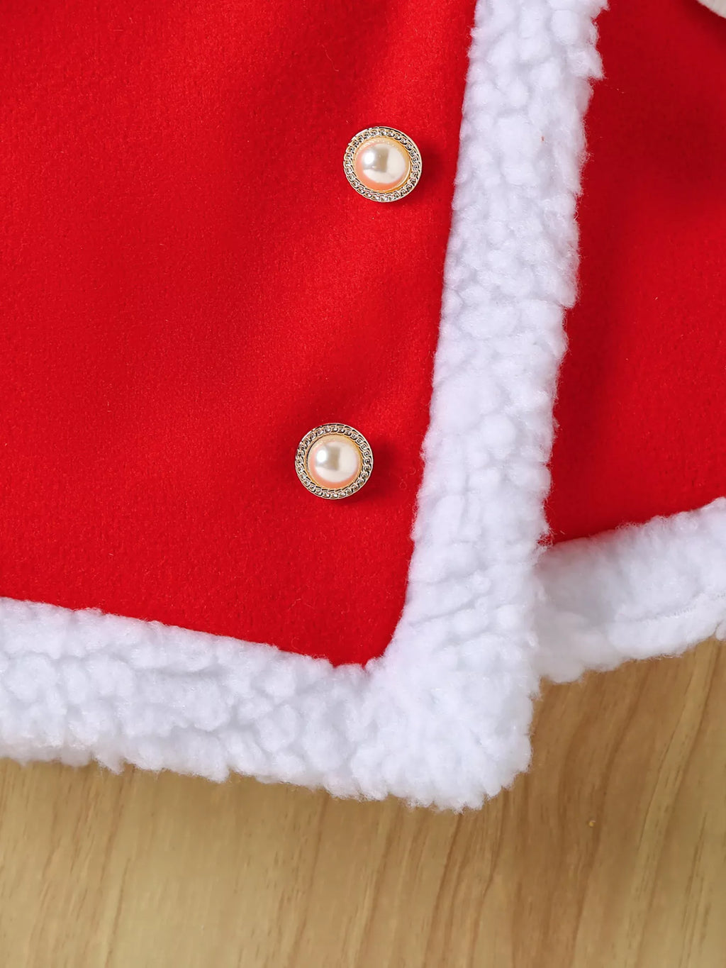 Children's Christmas Outfit Set with Santa Hat