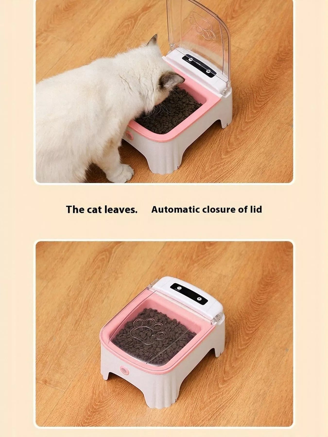 Automatic Pet Feeder with Elevated Bowl