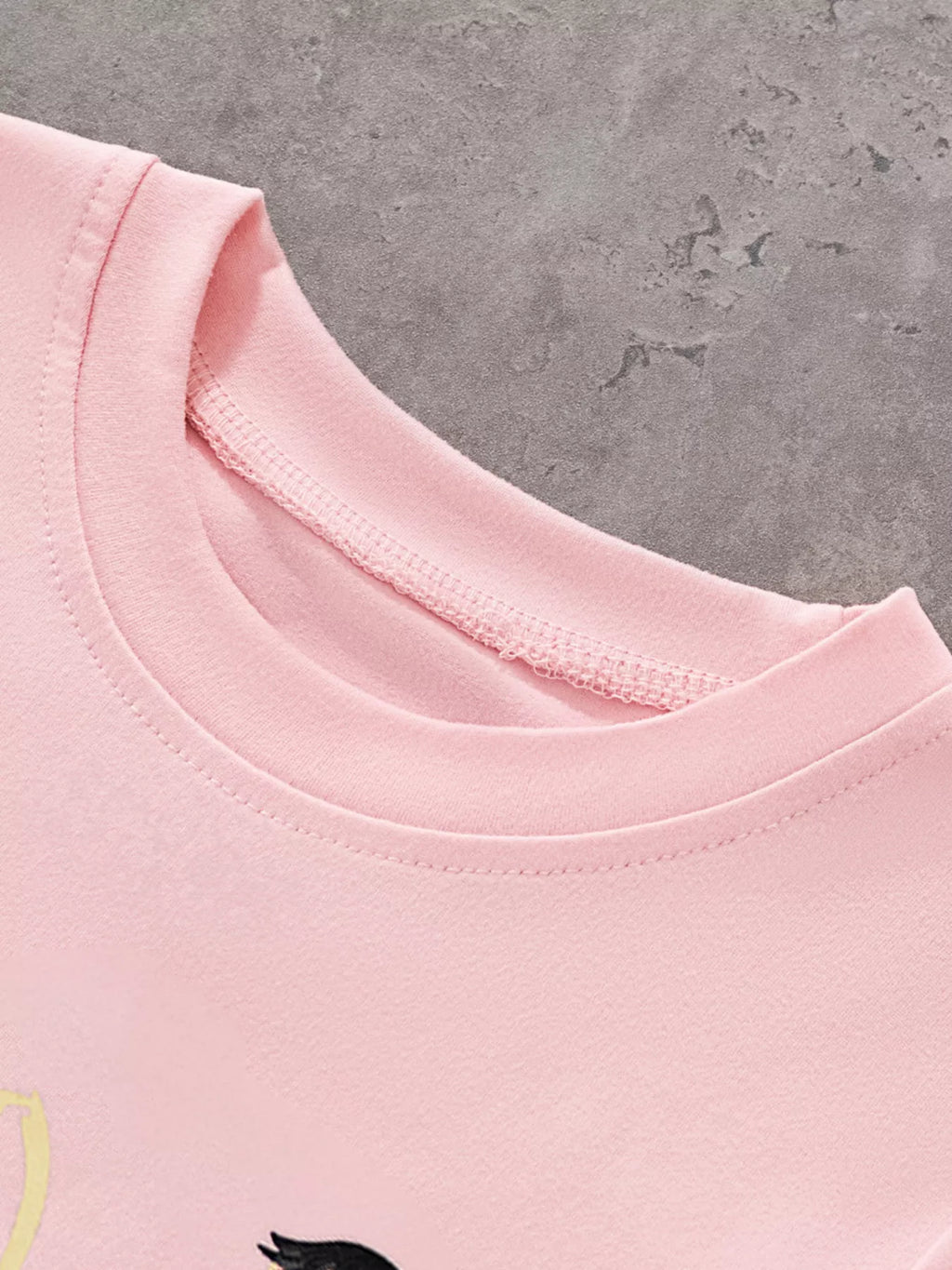 Children's Ballet Dancer Round Neck T-Shirt