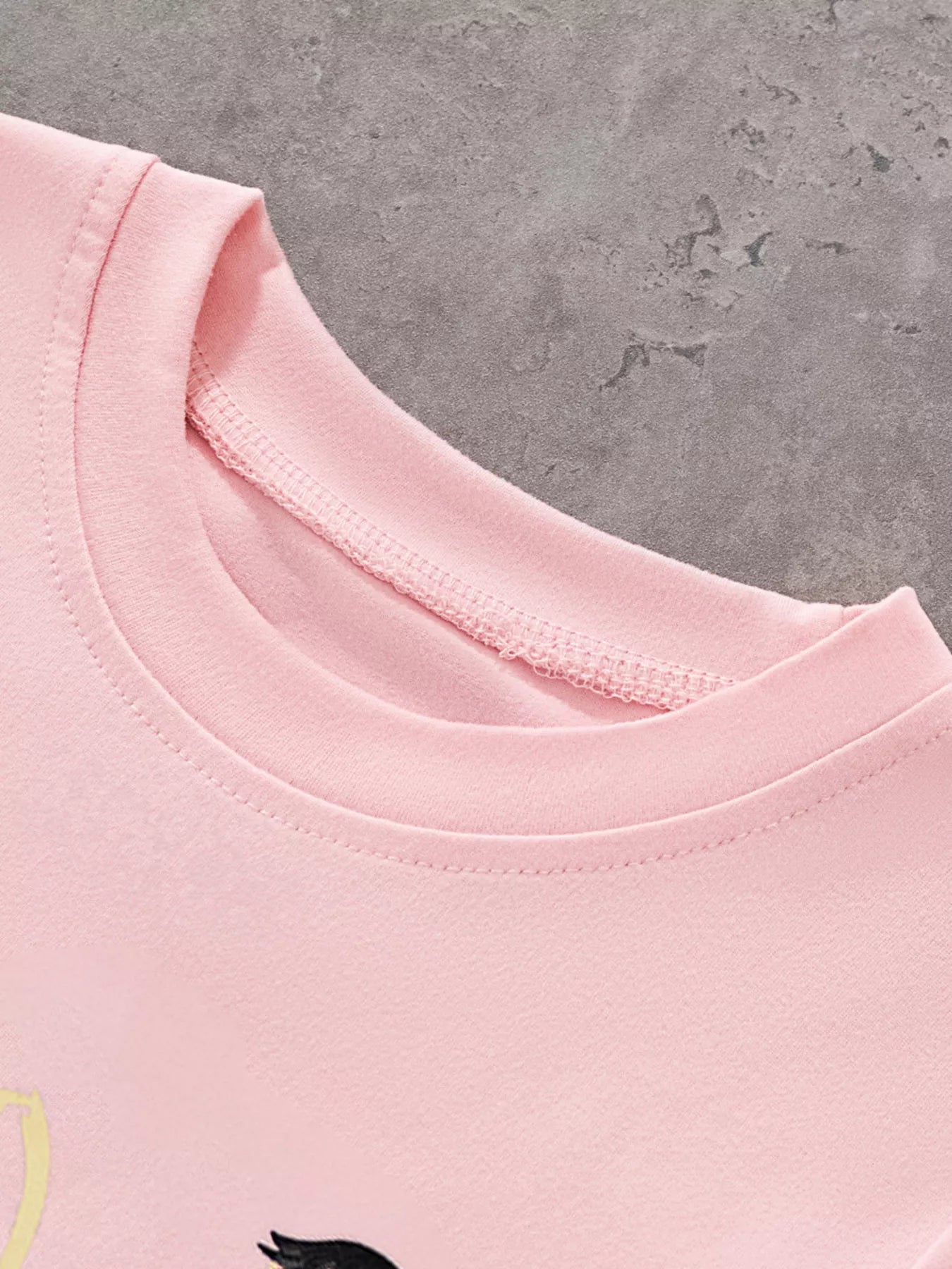 Children's Ballet Dancer Round Neck T-Shirt