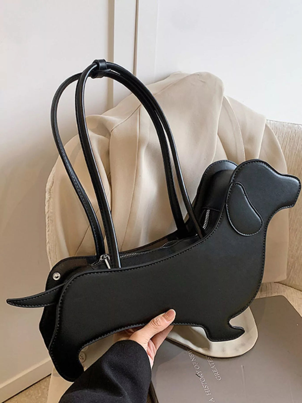 Dachshund Shaped Shoulder Bag