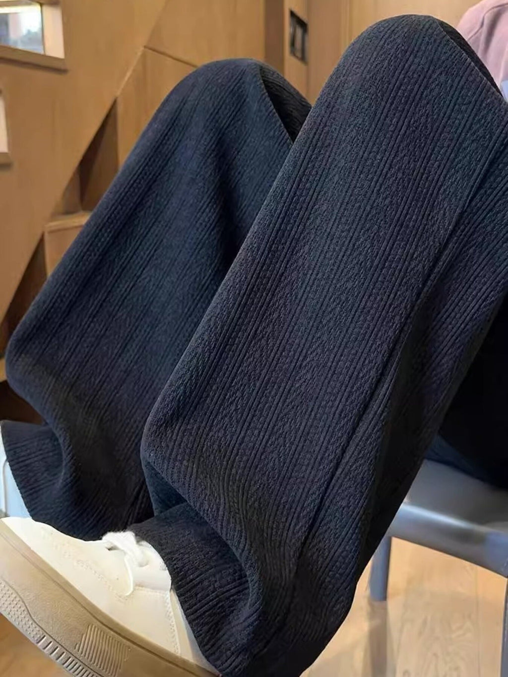 Men's Plus Size Texture Wide Leg Pants