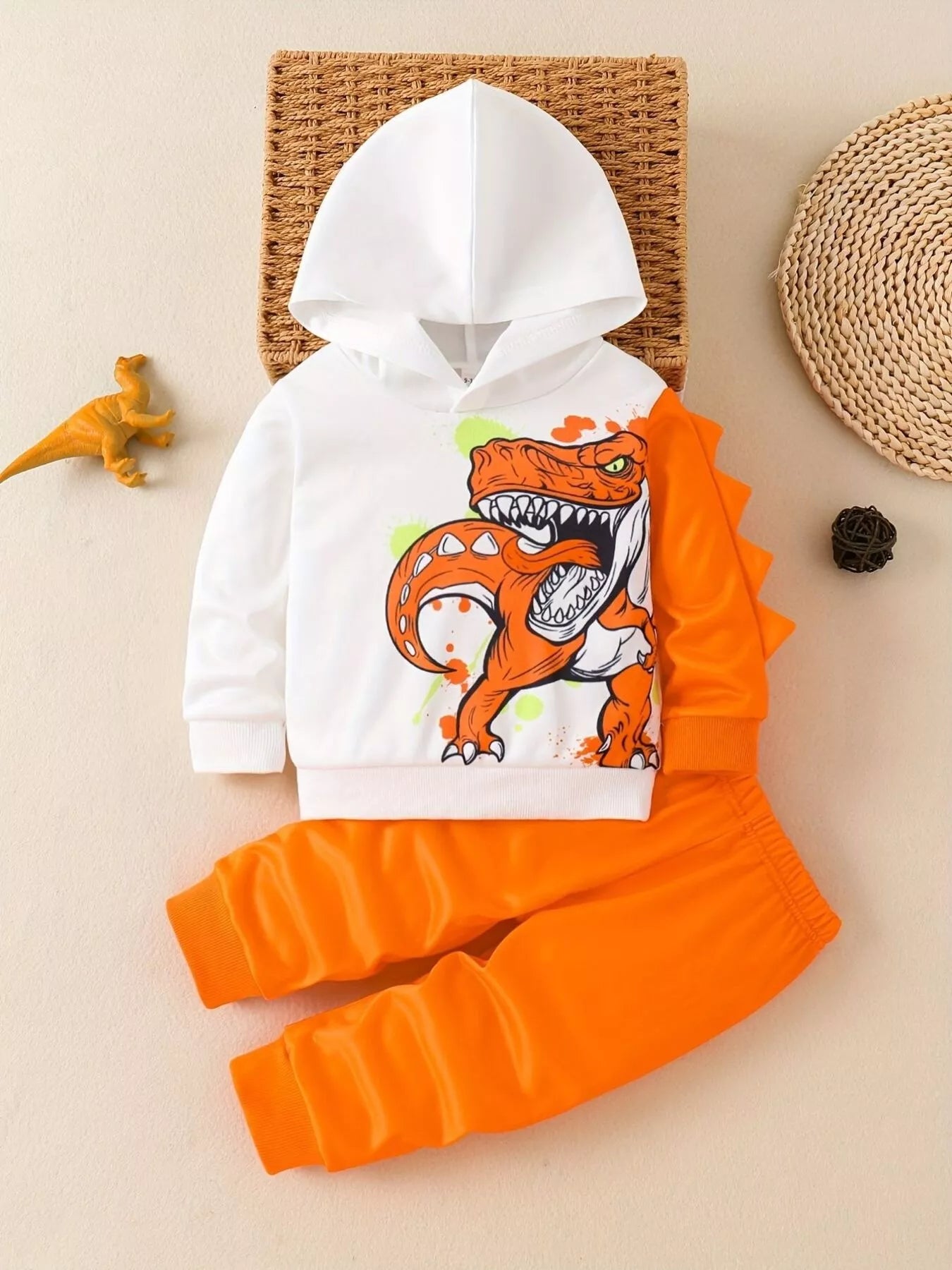 Children's Dinosaur Hoodie & Pants Set