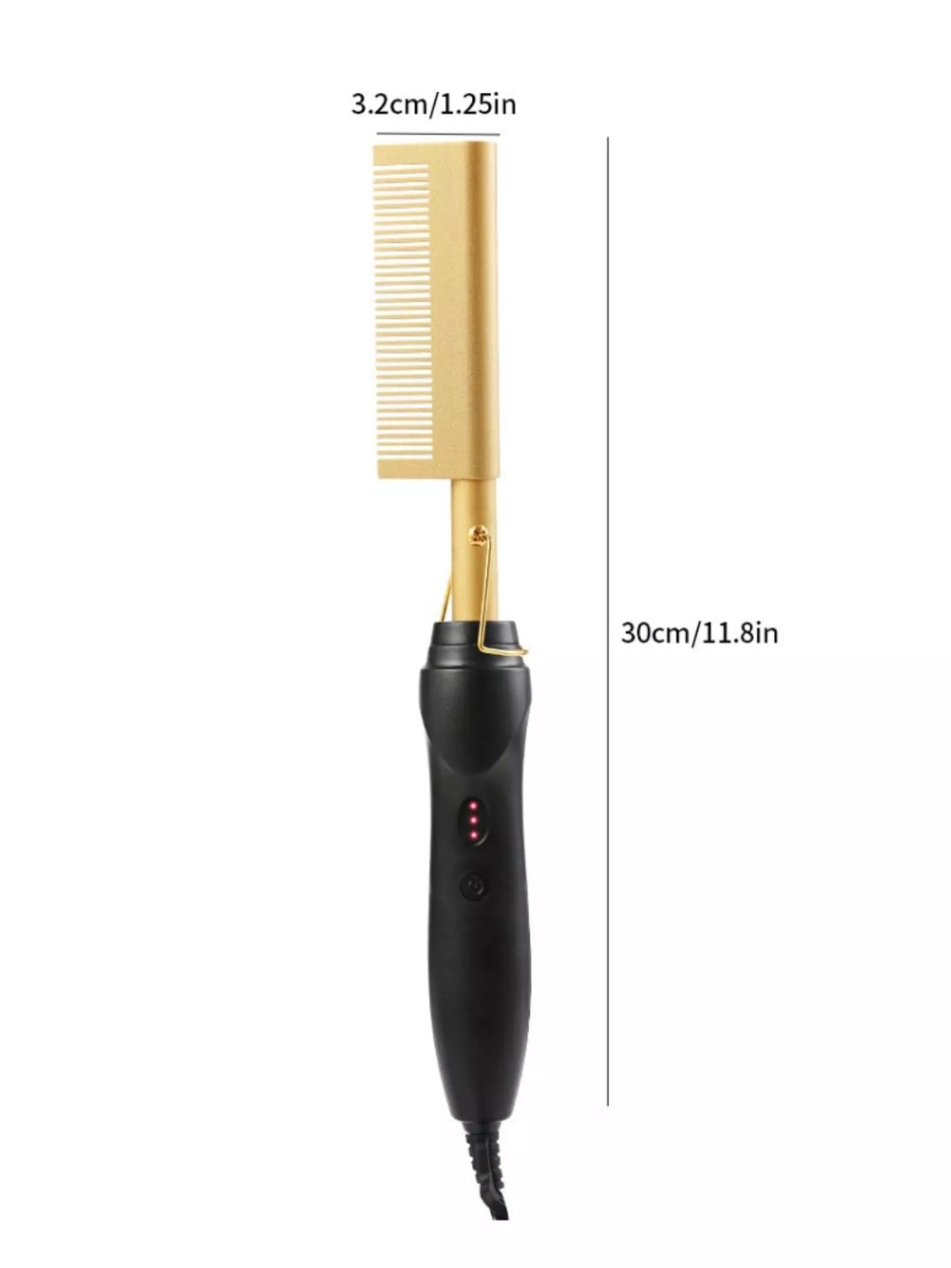 2-in-1 Curling Straightening Brush Hair