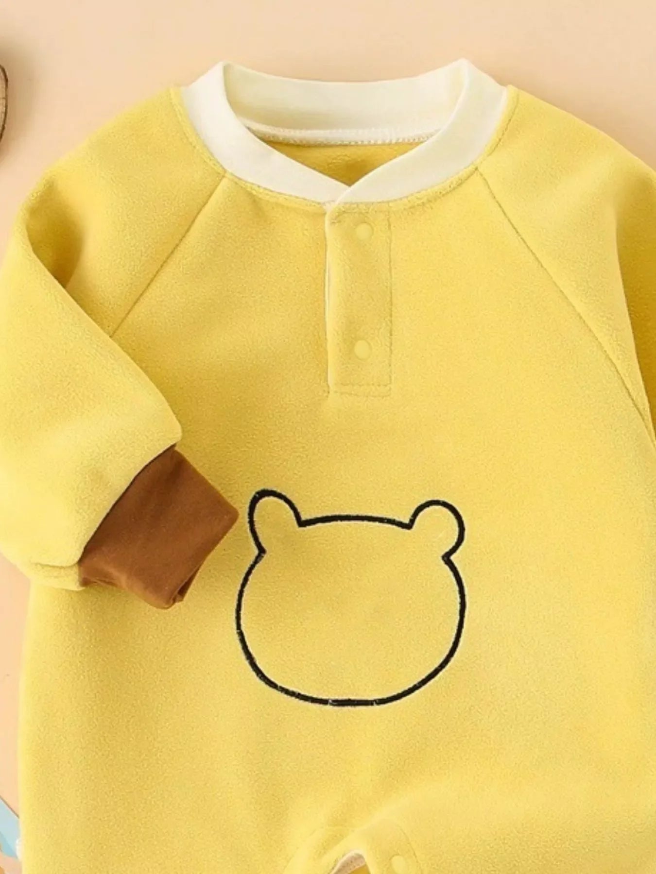 Children's Cute Bear Long Sleeve One-Piece