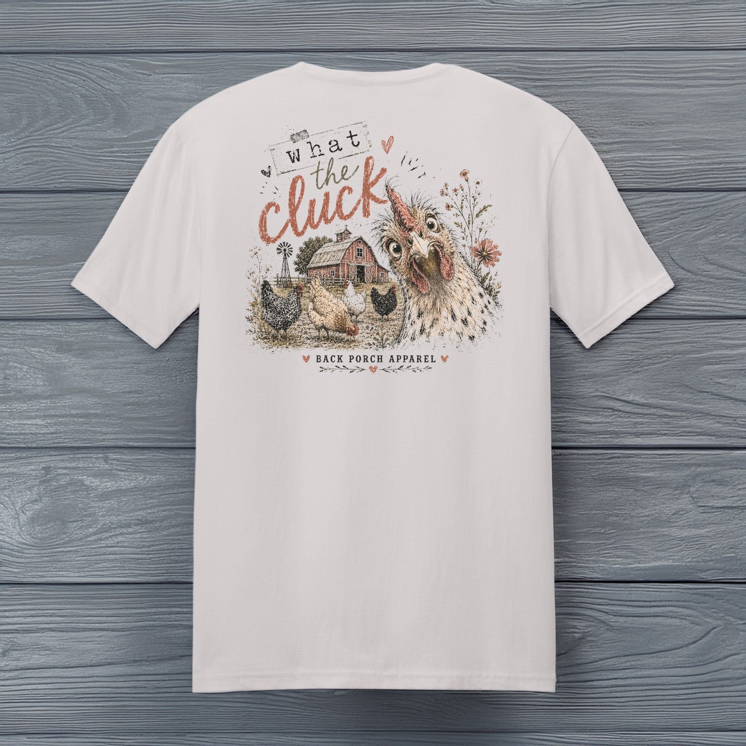What the Cluck Funny Chicken T-Shirt | Women's Super Soft Ring Spun Cotton Graphic Tee