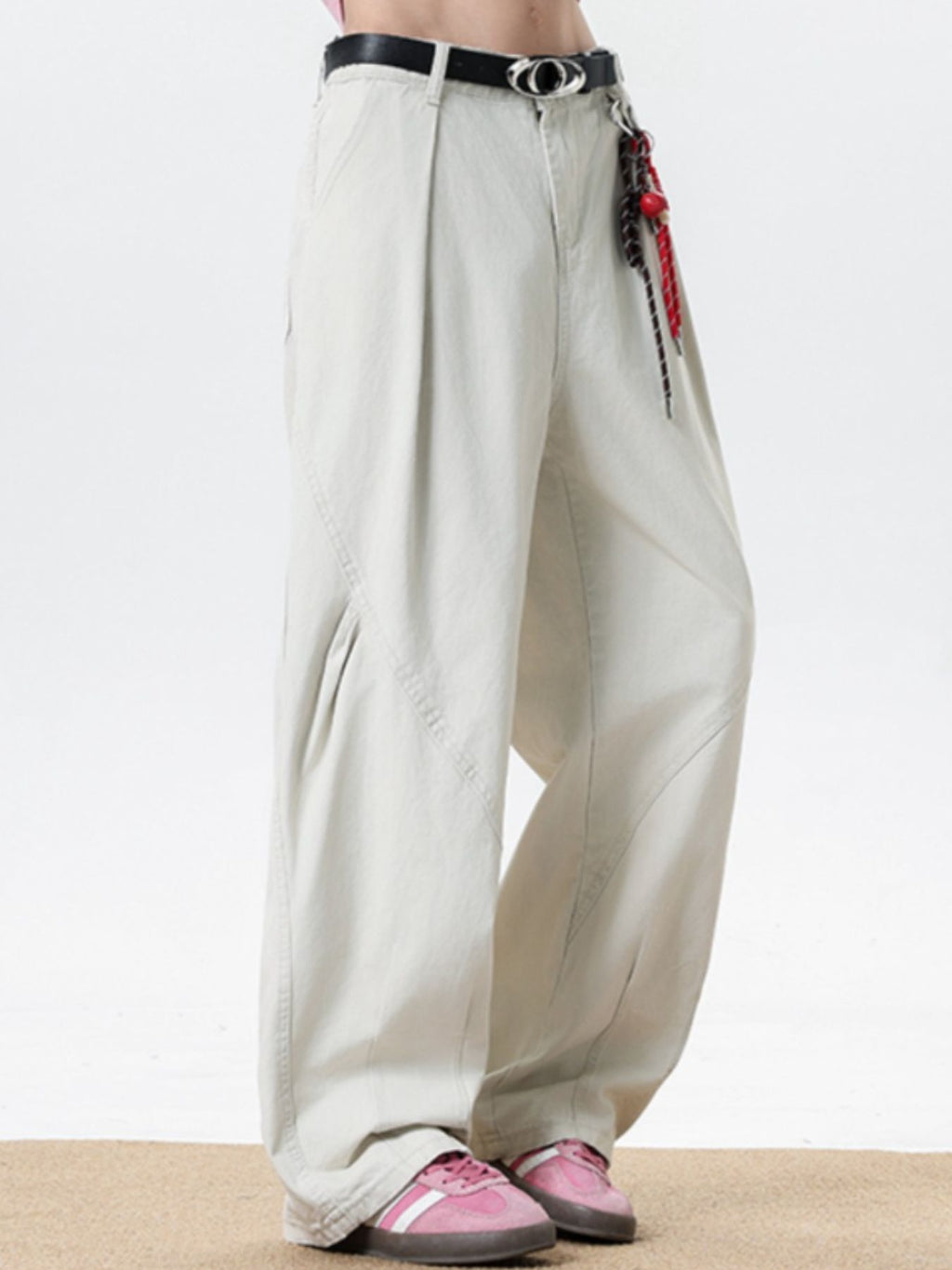Men's Plus Size Wide Leg Pants