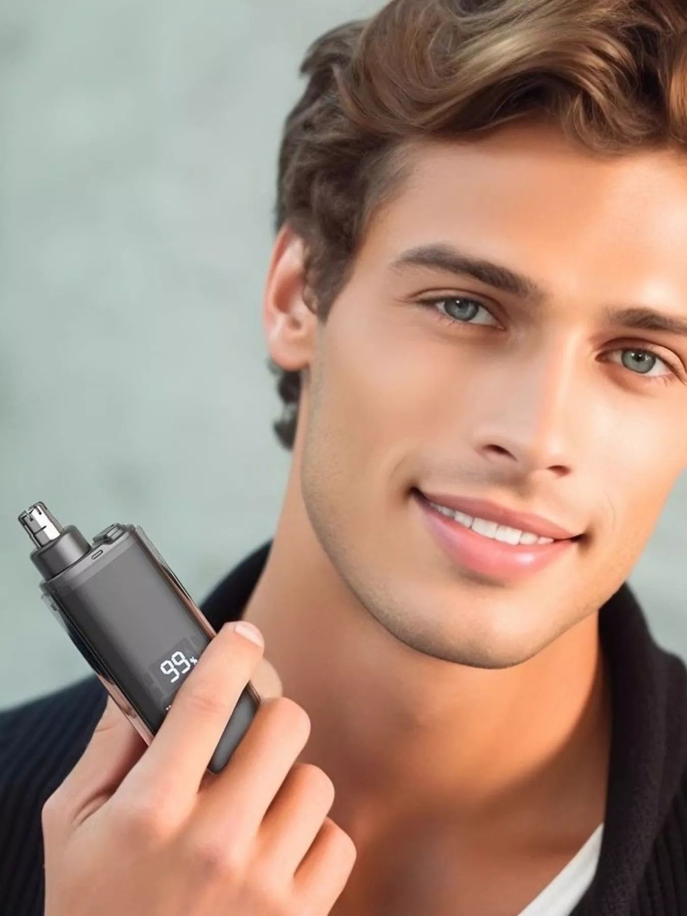 Rechargeable LED Display Nose Hair Trimmer