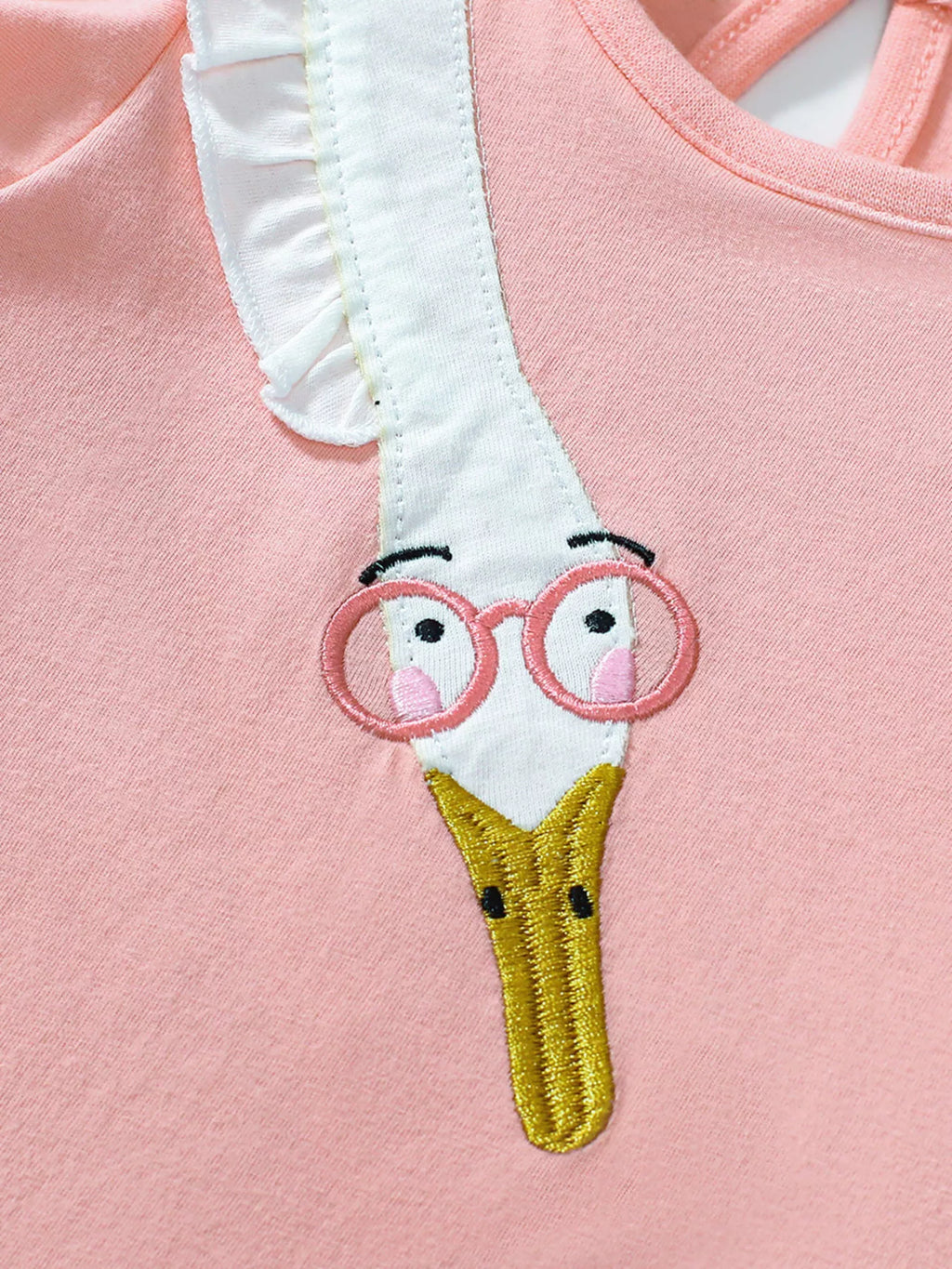 Children's Goose Ruffle Sleeve Dress