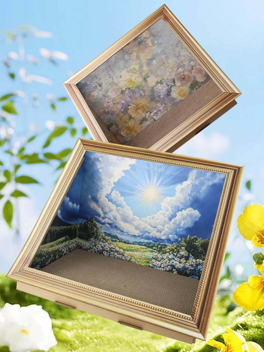 Artistic Frame Cat Scratcher Nest