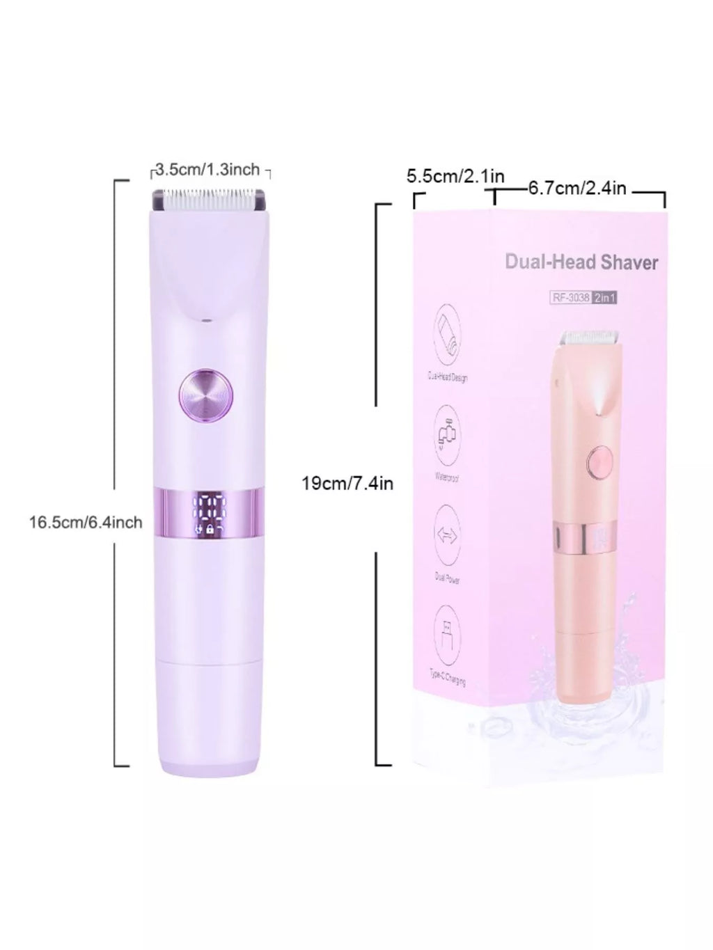 2-in-1 Painless Electric Hair Removal