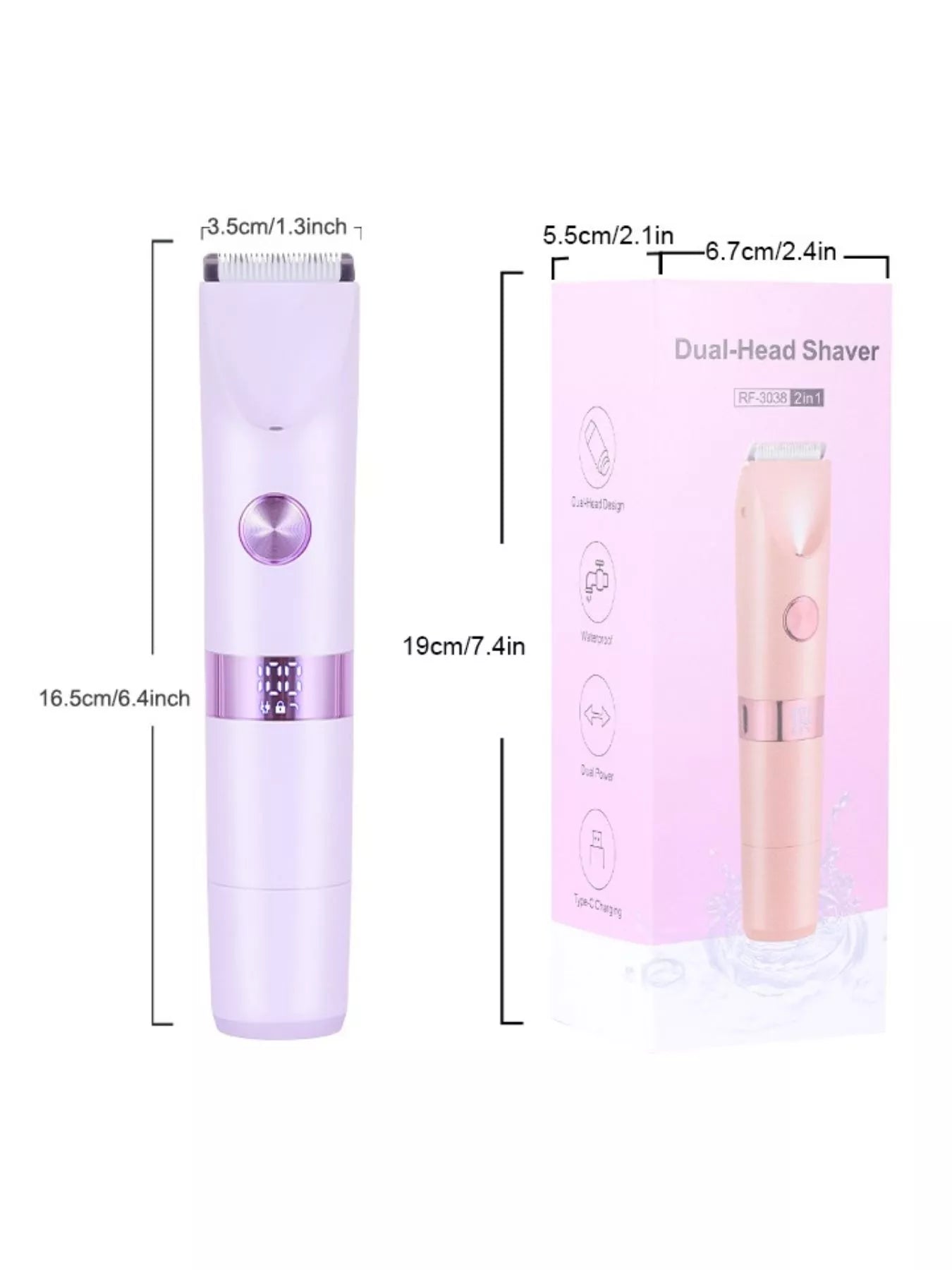2-in-1 Painless Electric Hair Removal