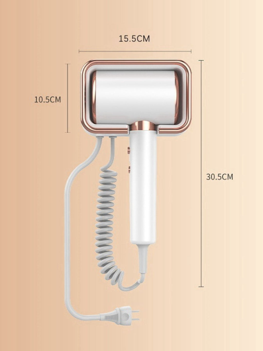 Wall-Mounted Household Hair Dryer