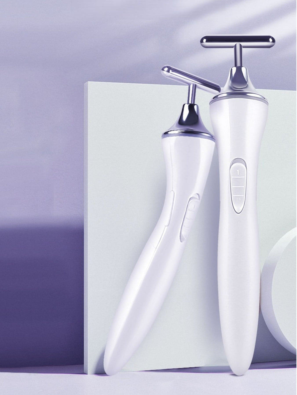 T-Shape Microcurrent Facial Massager Beauty Device
