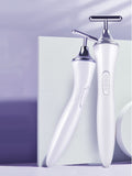 T-Shape Microcurrent Facial Massager Beauty Device
