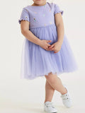 Children's Short Sleeve Tulle Dress