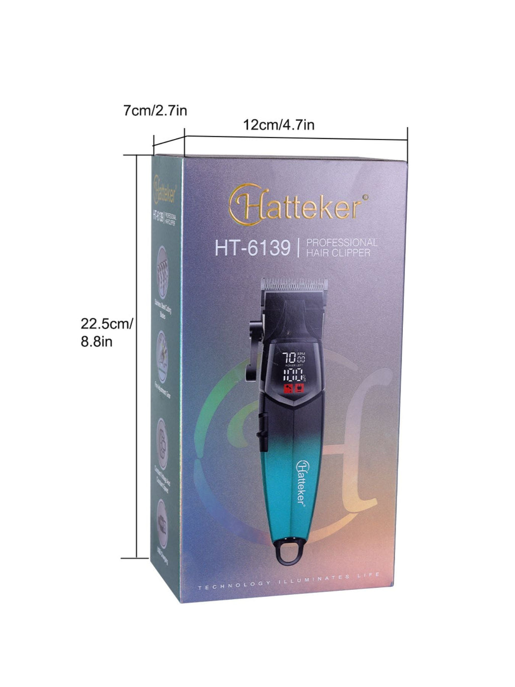 Cordless Hair Clipper with LED Display