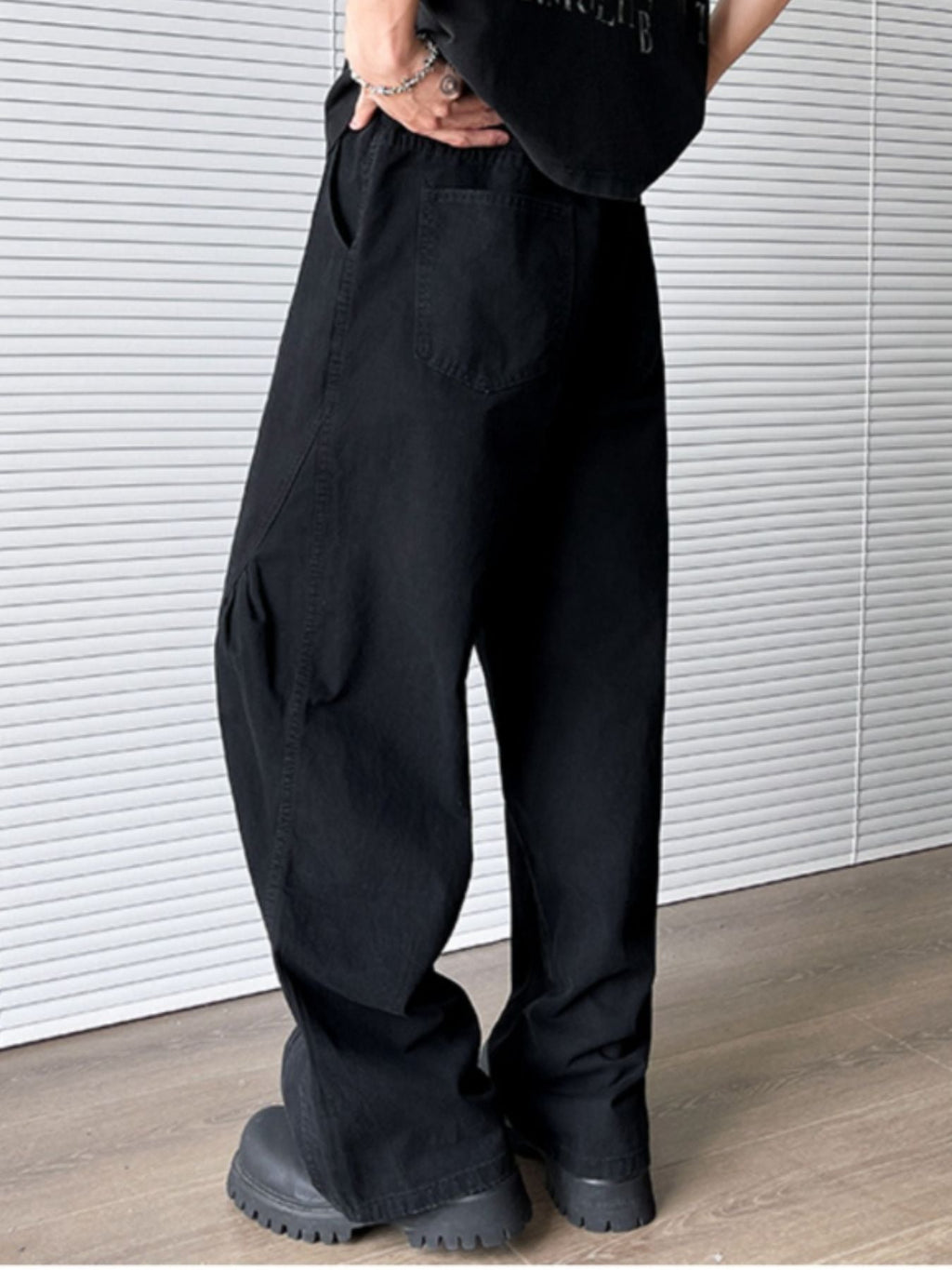 Men's Plus Size Wide Leg Pants